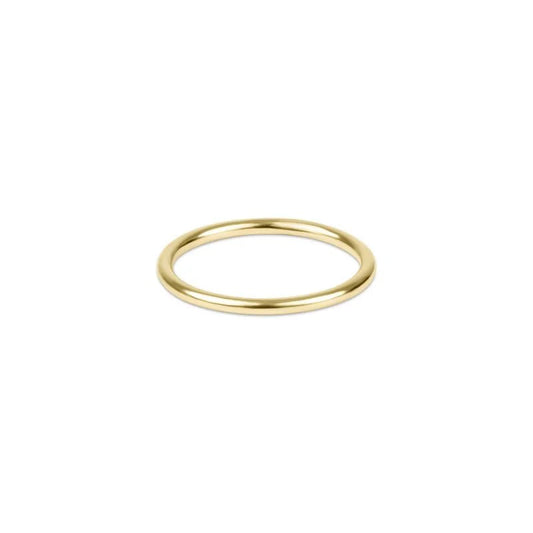 Classic Gold Thin Band Ring - Size 7