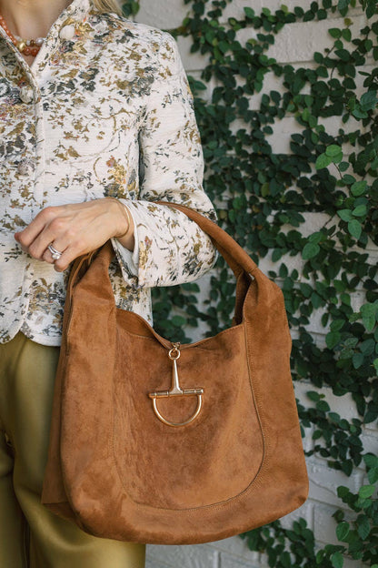 Blair Shoulder Hobo, Faux Suede