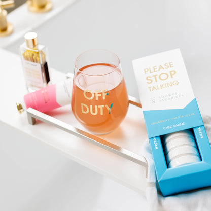 Please Stop Talking Shower Steamers - Blackberry Vanilla Musk - Set of 8 Tabs