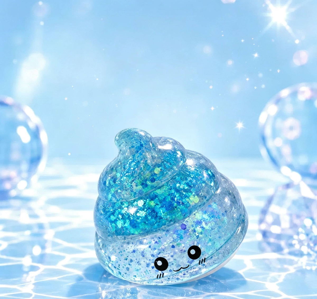 Glitter Poo Maltose Squishy Toy