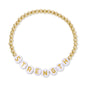 STRENGTH 4mm Gold Beaded Bracelet