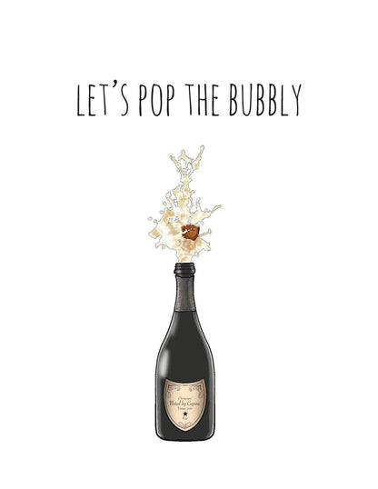 Pop The Bubbly Card
