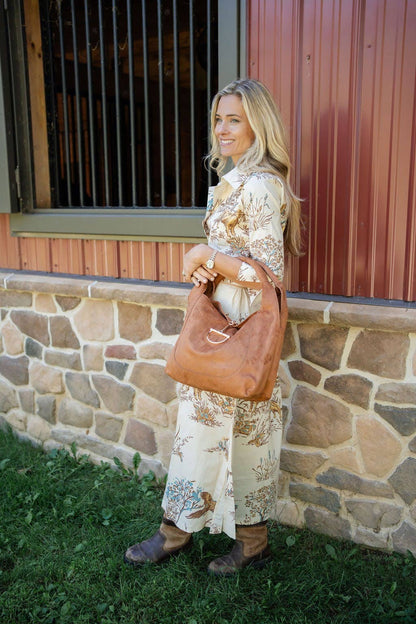 Blair Shoulder Hobo, Faux Suede