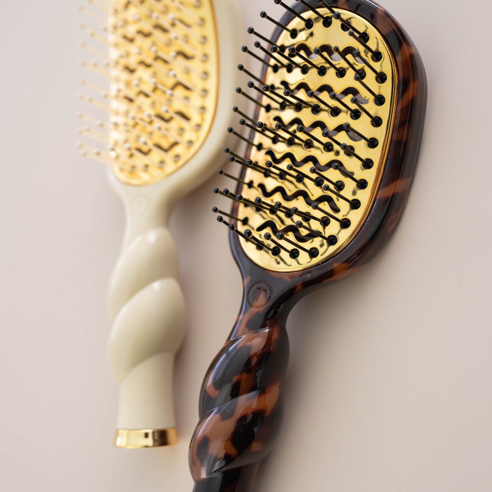 Mini Vented Brush - Tortoise