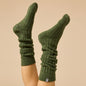 Softies Slouchy Marshmallow socks in olive green