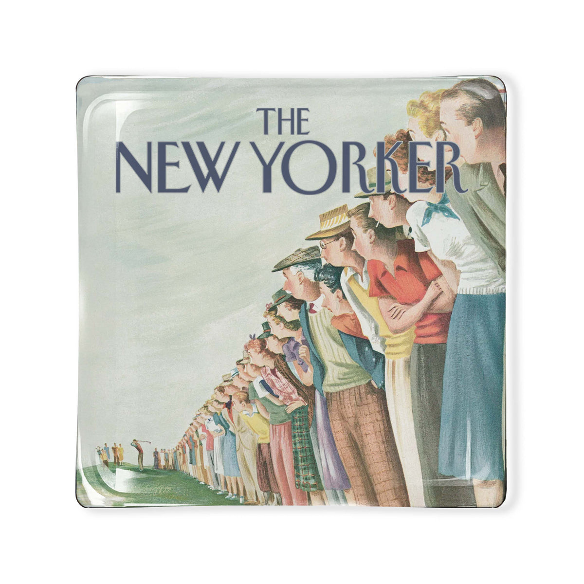 New Yorker Golf Glass Tray 6x6 by Toss Designs