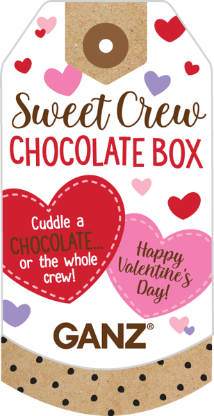 Sweet Crew plush chocolate box