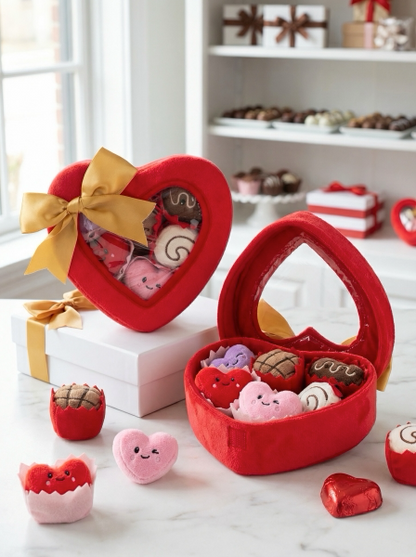 Sweet Crew plush heart chocolate box Valentine gift