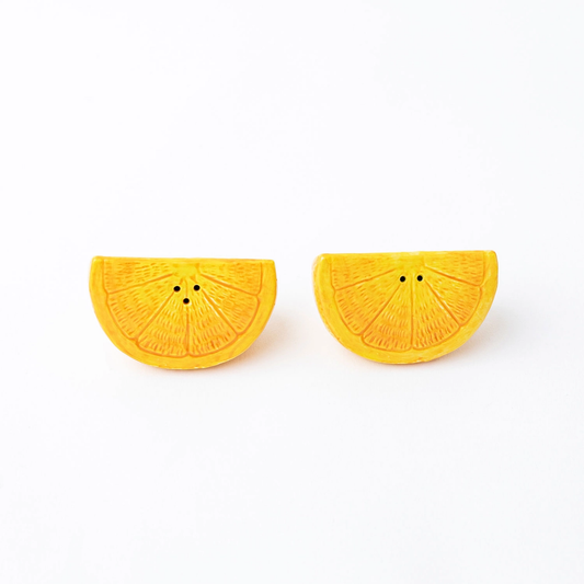 Orange Salt & Pepper Shaker Boxed Set