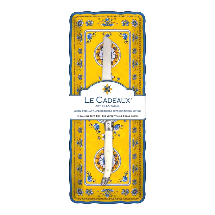 Benidorm Melamine Baguette Tray Gift Set