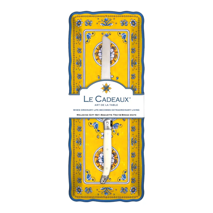 Benidorm Melamine Baguette Tray Gift Set