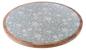 Vintage Light Blue Floral Pattern Lazy Susan