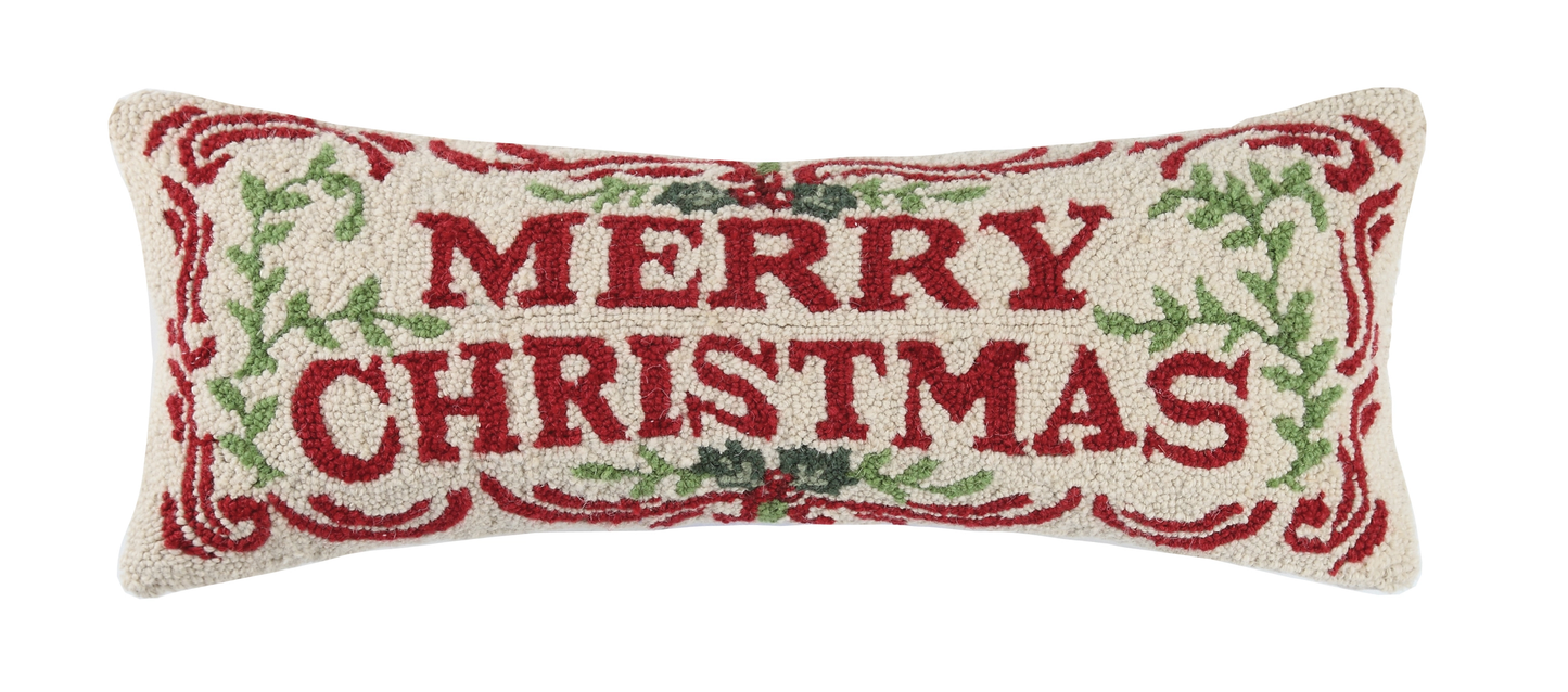 Merry Christmas Hook Pillow