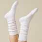 Heather Blush Pink Slouchy Marshmallow Socks