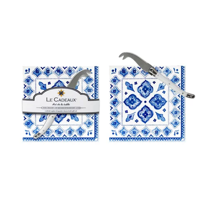 Moroccan Cocktail Napkins & Cheese Knife Gift Set