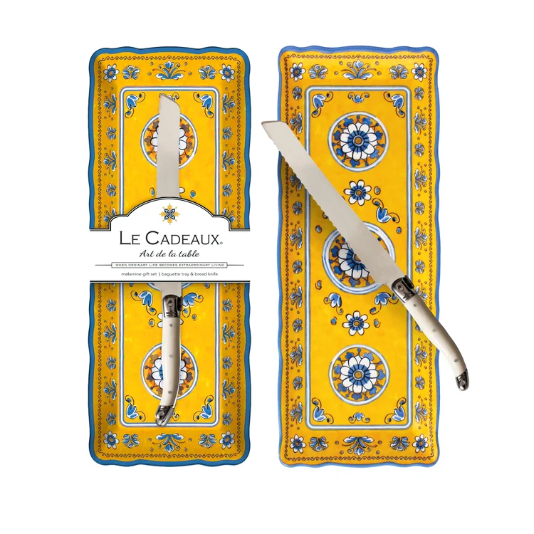 Benidorm Melamine Baguette Tray Gift Set