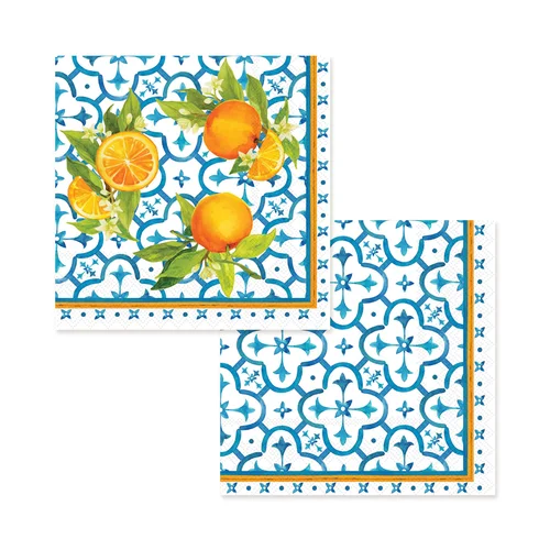 Valencia Cocktail Napkins & Cheese Knife Gift Set