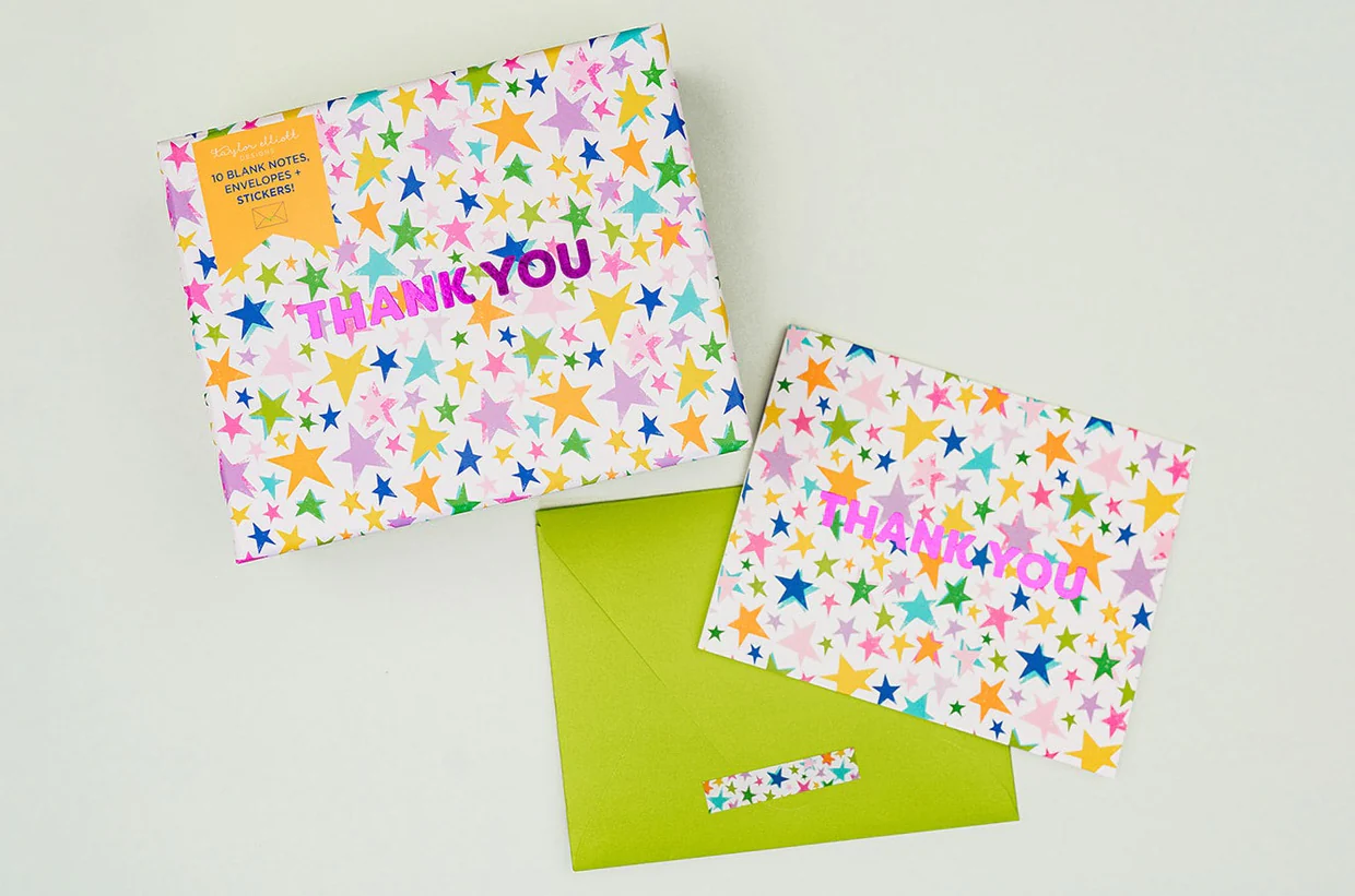 Stars Thank You Boxed Note Cards, 10 Pack