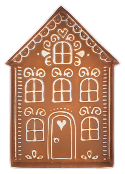 Embossed Gingerbread House Tray