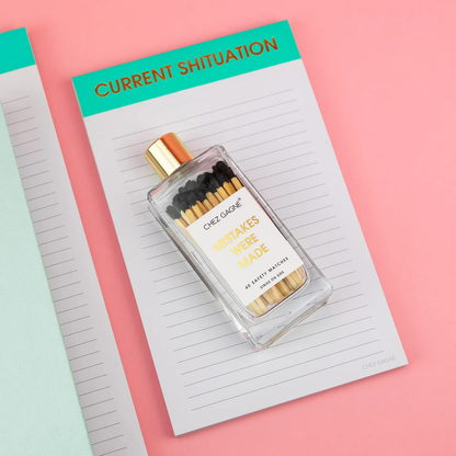 Mistakes Were Made -  Glass Bottle Safety Matches