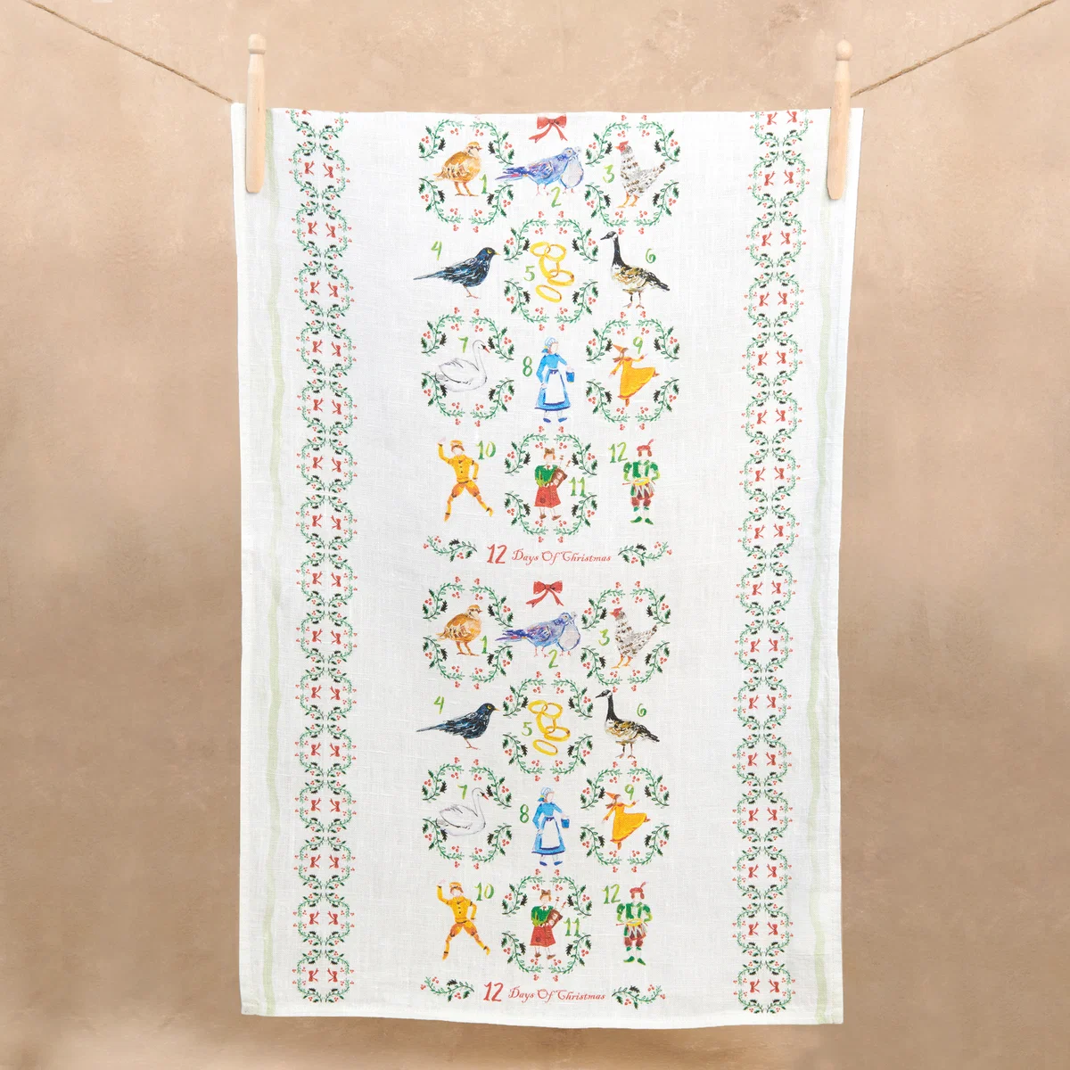 12 Days of Christmas Kitchen Towel