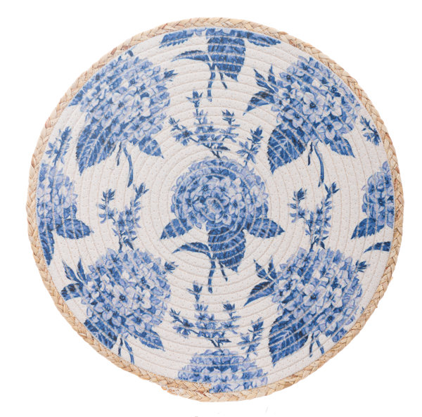 Round Hydrangea Placemat