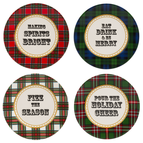 Holiday Message Snack Plates (*Multiple Designs*)