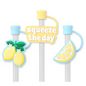 Lemon Meringue Straw Topper Set