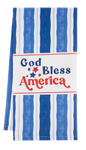God Bless America Americana Tea Towel