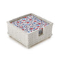 Basketweave Ceramic Cocktail Napkin Holder