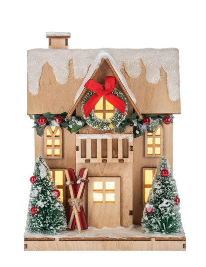 LED Light Up Winter Cabin Figurine (*Multiple Styles*)