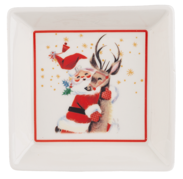 Retro Santa Snack Plate (*Multiple Styles*)