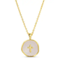 Gold Shell with Cross Pendant Necklace
