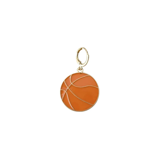 Gold Basketball Charm