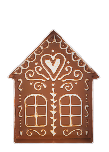 Embossed Gingerbread House Tray