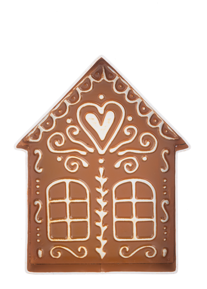 Embossed Gingerbread House Tray