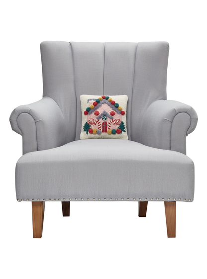 Small Pink House Hook Pillow