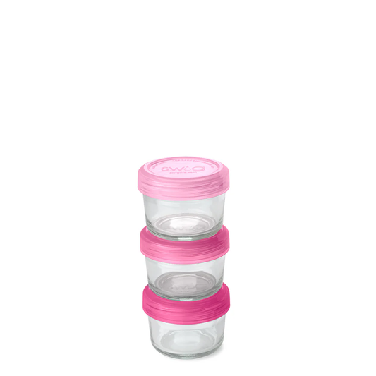 Swig Pink 3pc Glass Food Storage Small Set