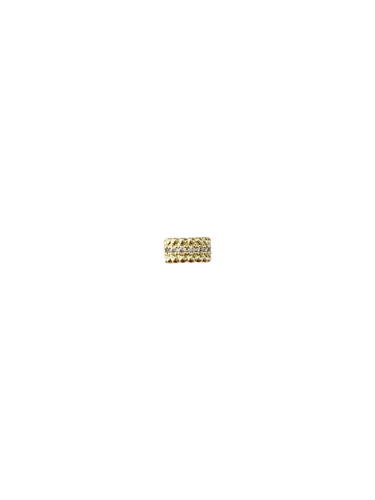 CZ Gold Spacer (for Charm Necklaces)