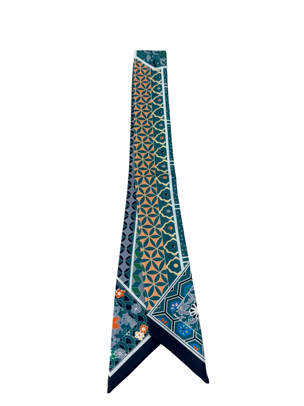 Mosaic Print Scarf Necklace