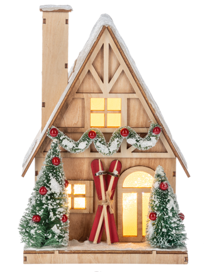 LED Light Up Winter Cabin Figurine (*Multiple Styles*)