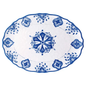 Moroccan Blue Melamine Oval Platter