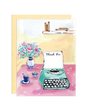 Thank You Typewriter Card