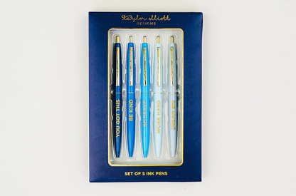 Navy Motivational Pen Set