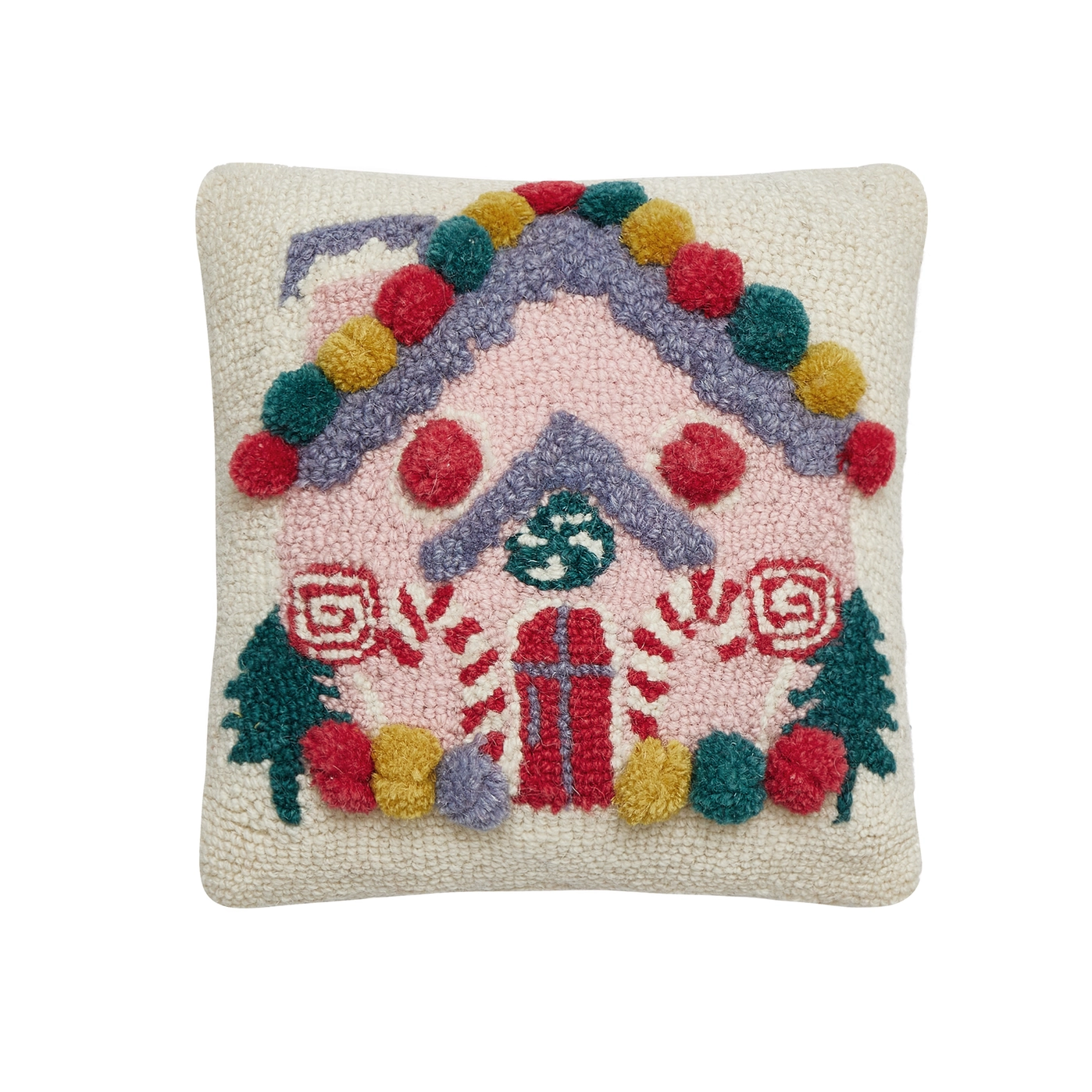 Small Pink House Hook Pillow