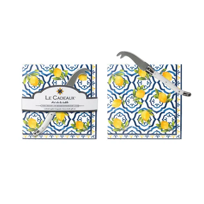 Palermo Cocktail Napkins & Cheese Knife Gift Set