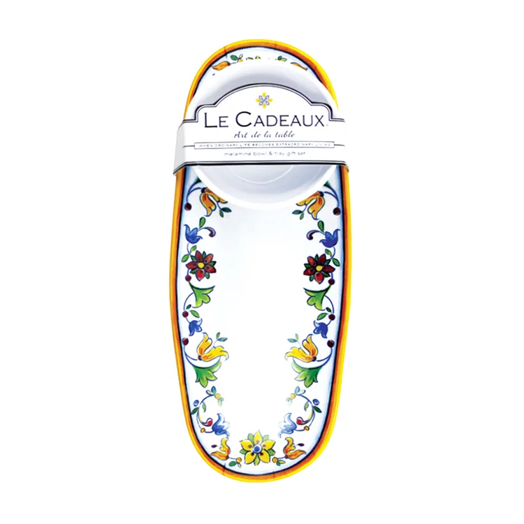 Capri Melamine Bowl and Tray Gift Set