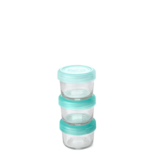 Swig Aqua 3pc Glass Food Storage Small Set