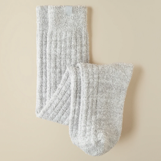 Heather Grey Slouchy Marshmallow Socks