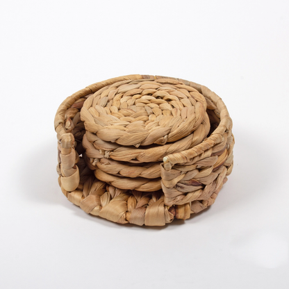 Natural Woven Coaster Set of 4